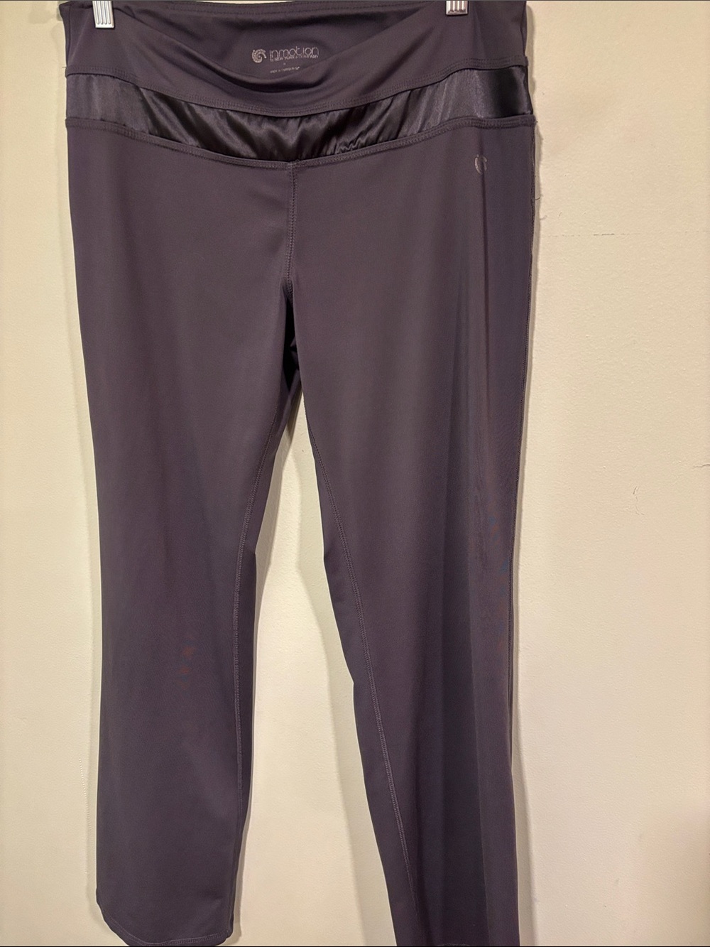 InMotion New York & Company Black Athletic pants with Wide Comfort Waistband